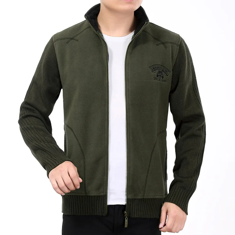 

New Autumn Winter Men's Sweaters Warm Pullover Thick Cardigan top Coats Brand Clothes Casual Knitwear clothing