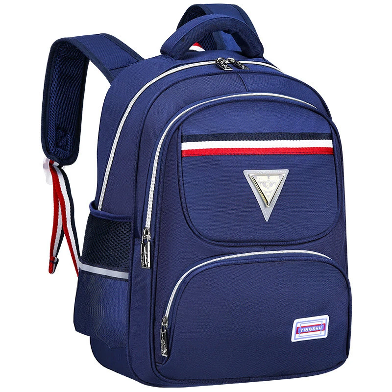 Grades 2-6 Children School Bags for Girls Boys Reflective Strip Safety Design School Backpacks Orthopedic Satchel for Girls Boys