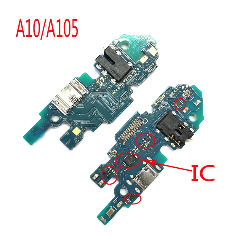 A10 A105 Оригинальная usb-зарядка док-станция для Порты и разъёмы станция для зарядки с гибким для samsung Galaxy A10 A20 A30 A40 A50 A60 A70 A80 A90 A105/205/305/405/505/605 - Цвет: A10 A105