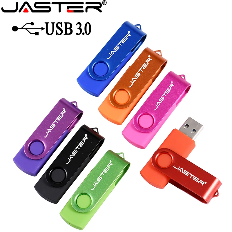 

JASTER plastic 4 colors Rotate usb flash drive pengdrive USB 3.0 4GB 8GB 16GB 32GB 64GB 128GB pen drive U disk usb stick