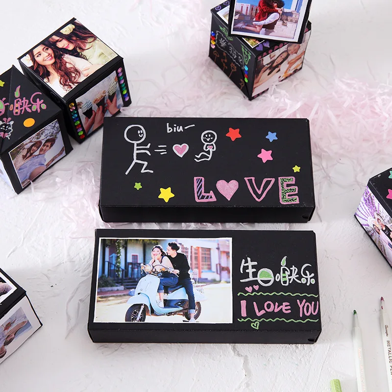 Большая прыгающая коробка взрывная для сюрприза подарок на день Святого