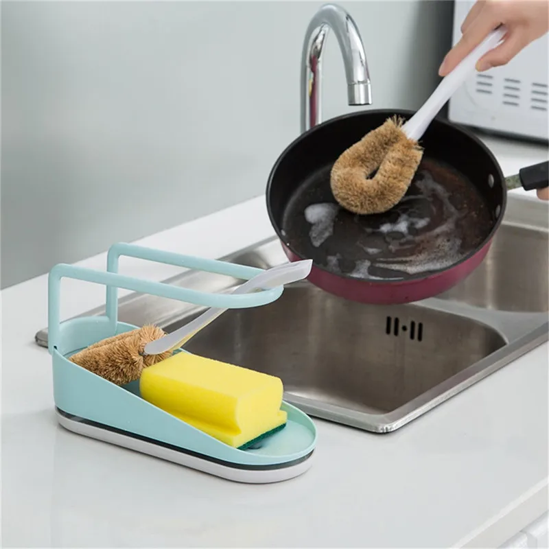 Стеллаж для сушки посуды держатель губки стеллаж хранения тряпки кухонная полка