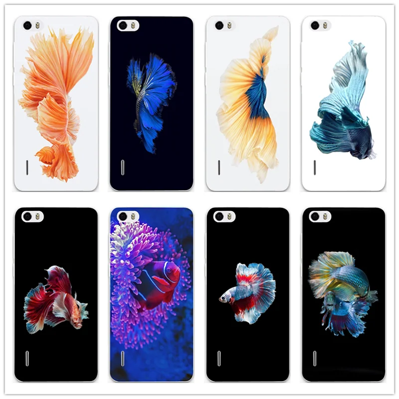 Betta Fish Популярный силиконовый Мягкий ТПУ чехол для мобильного телефона Huawei P8 P9 P10