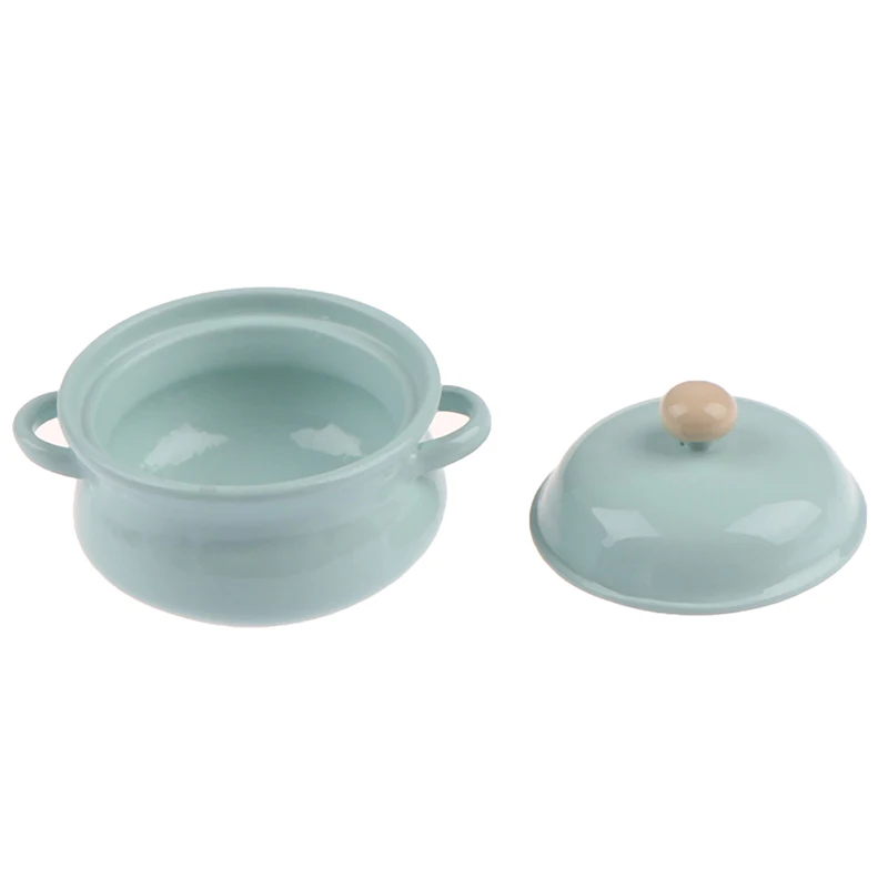 1Pcs 1/12 Dollhouse Miniature Soup Pot Kitchenware Model Toys