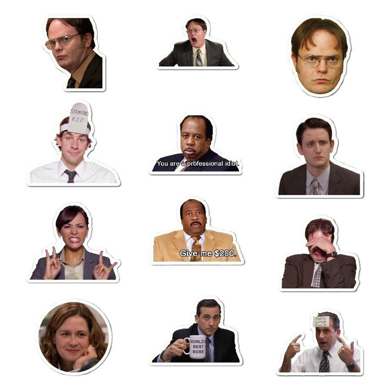 

The Office Sticker - Pack of 50 Stickers - For laptop Car Waterbottle