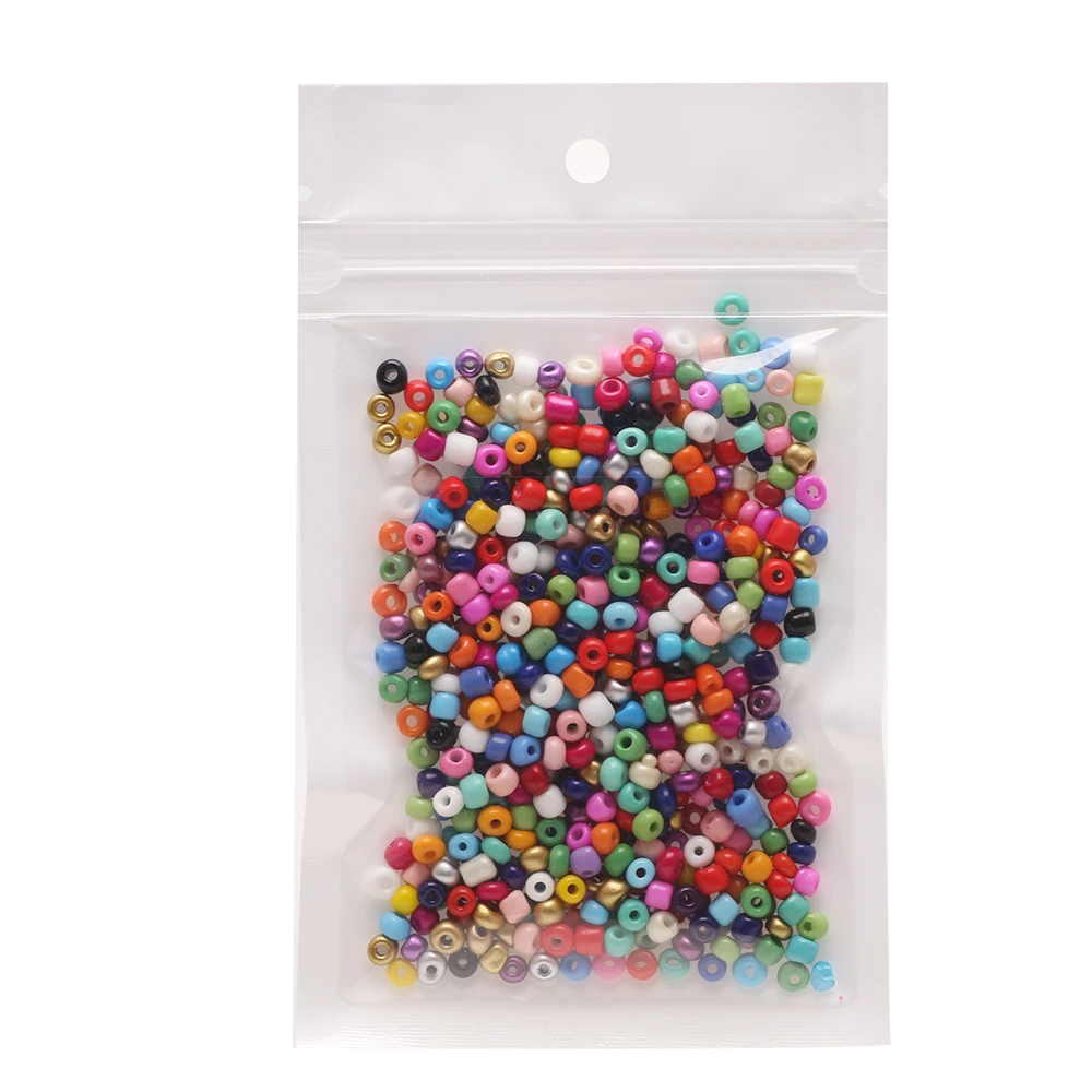 300pcs/bag Mini Spacer Beads Round 4mm Czech Glass Seed For Crafts Crystal Jewerly Accessories Bracelets Needlework | Украшения и