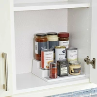 Hot Sale Shelves With Levels Spice Shelf Kitchen Shelf Storage Organizer 3-level Stepped Rack Cabinet Type Home Storage Shelf