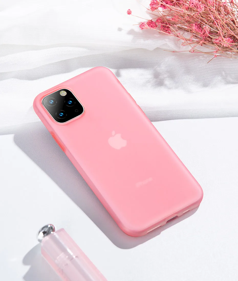 Transparent Pink Baseus чехол для телефона для iPhone 11 Pro Max 11Pro роскошный чехол Мягкая Жидкая силиконовая задняя крышка для iPhone11 чехол Coque Fundas Capa - Цвет: Transparent Pink