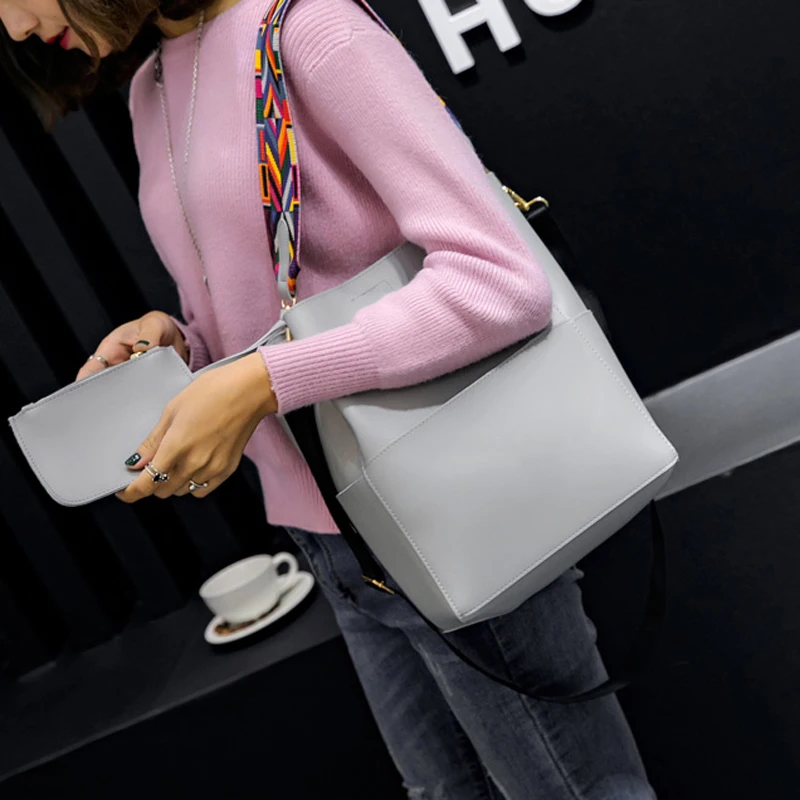 

Fashion One-shoulder Handbags 2021 New Wide-shoulder Strap Messenger Bag Simple Ribbon One-shoulder Mother-and-child Bag