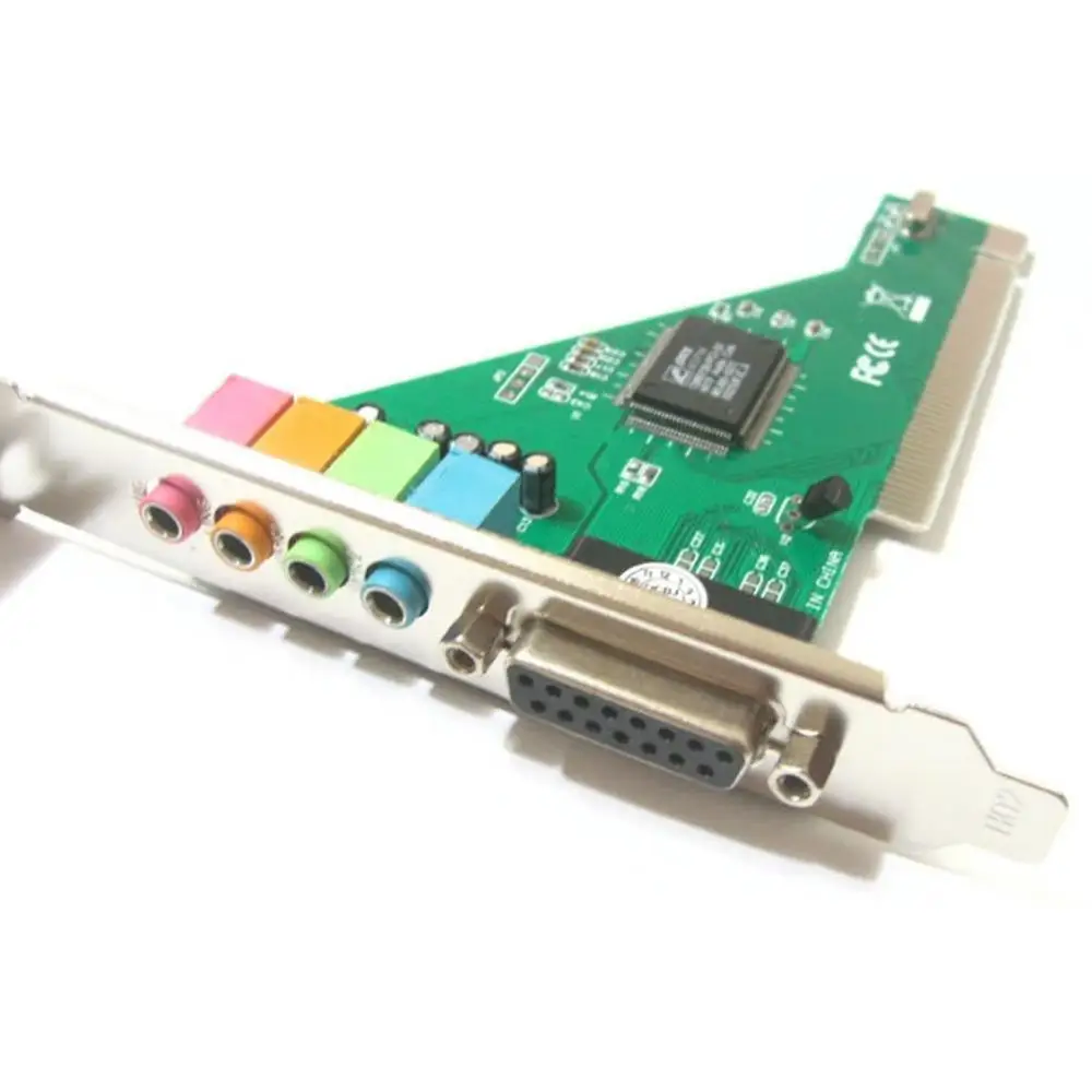 4-канальная звуковая карта 5 1 Surround 3D PC PCI со звуком игровая миди-карта для ПК Windows Port
