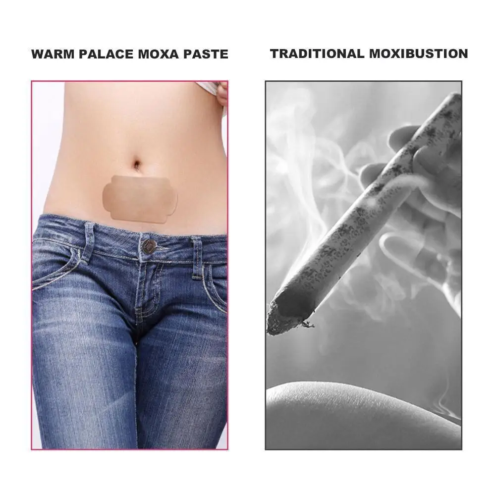 

10Pcs/Set Warm Palace Paste Wormwood Moxibustion Warm Palace Ovarian Cold Warm Paste Palace Raise And Drive To G8B0