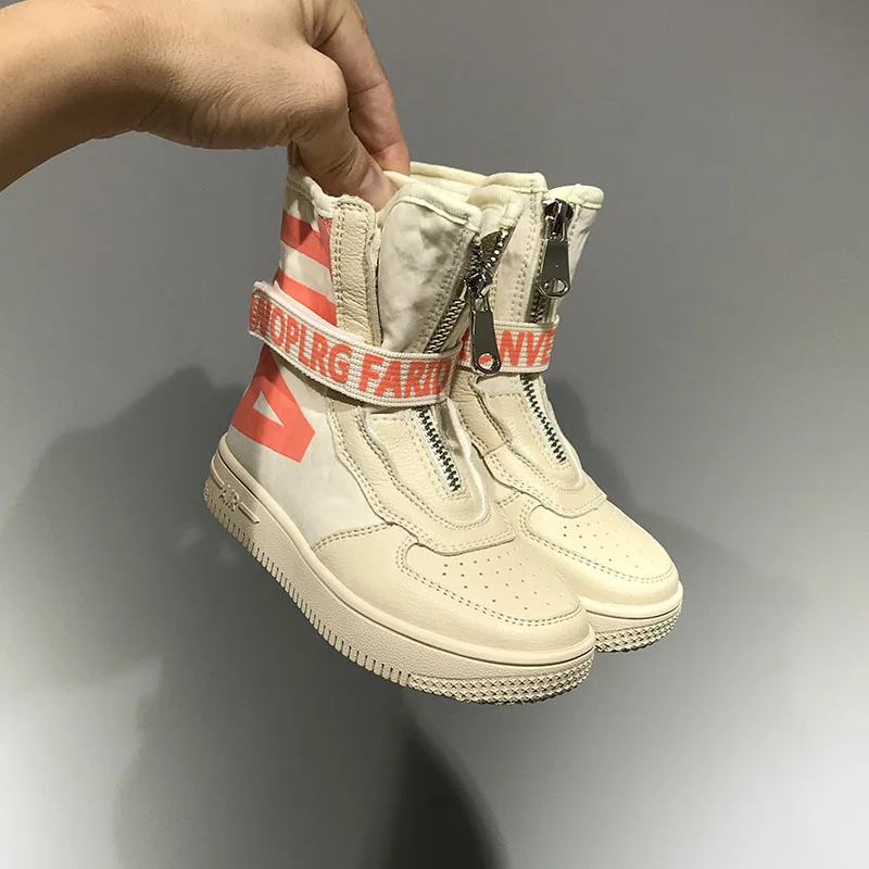 2019 новая зимняя детская обувь модная с буквенным принтом для мальчиков и девочек