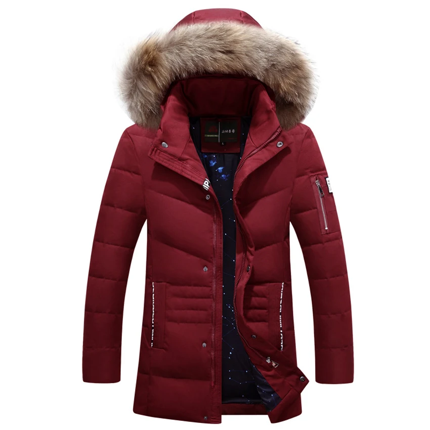 Мужской пуховик на белом утином пуху размеры до XXXL | Мужская одежда