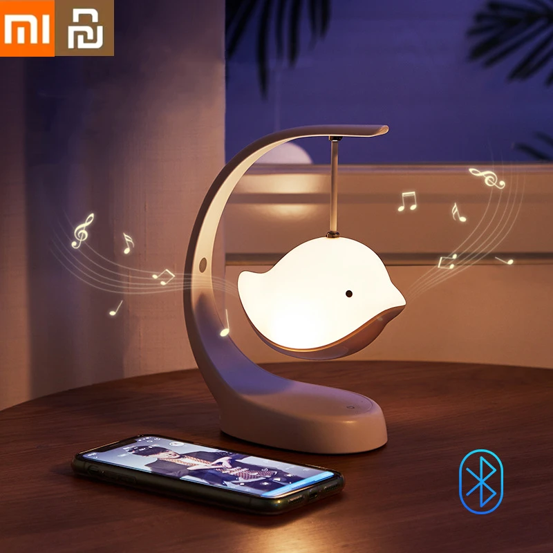 

Ночники XIAOMI YOUPIN с сенсорным датчиком и Bluetooth динамиком, Светодиодные ночные светильники, цветные декоративные приглушаемые прикроватные ла...