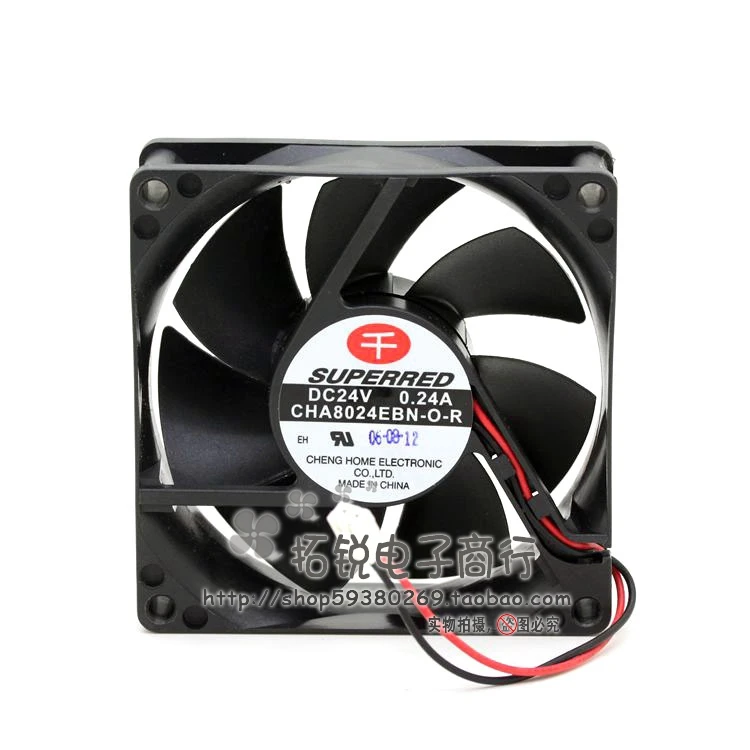 

SUPERRED Superred CHA8024EBN-O-R 24V 0.24a 8025 8cm Converter Cooling Fan