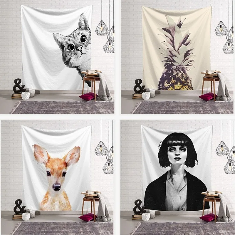 Тканевый фон для украшения спальни с цифровой печатью Гобелен/настенное