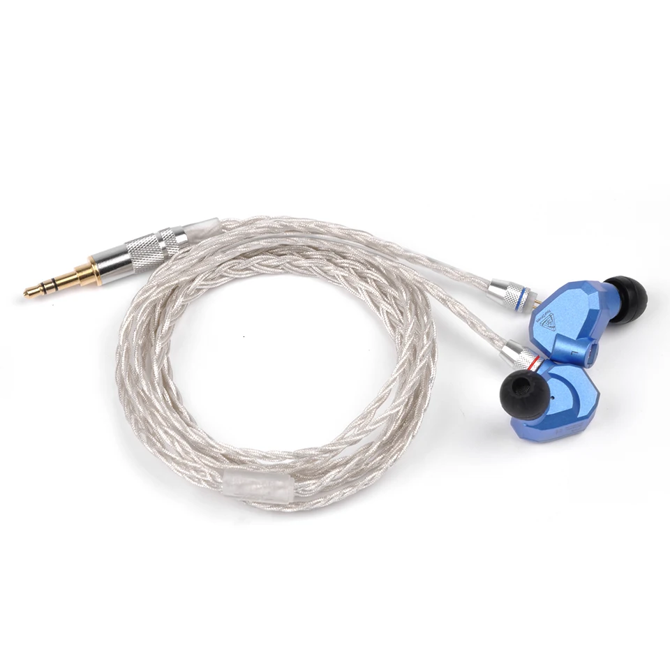 KZ AS10 KZ ZS10 ZST/ES3/BA10 выделенный кабель 2pin 0,75 мм разъем Модернизированный посеребренный кабель используется для KZ ZS10/ZSR/ZSN KZ ES4