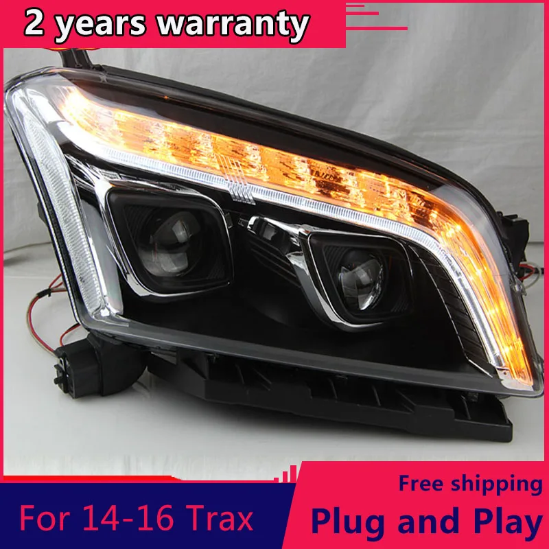 

KOWELL Car Styling LED Head Lamp for Chevrolet Trax headlights 2013-2016 New Trax led headlight led drl H7 hid Bi-Xenon Lens