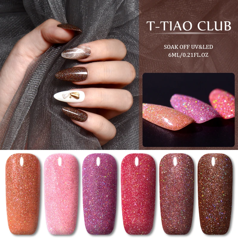 Блестящий Гель лак для ногтей T TAIO CLUB Полупостоянный УФ ногтей|Гель ногтей| |