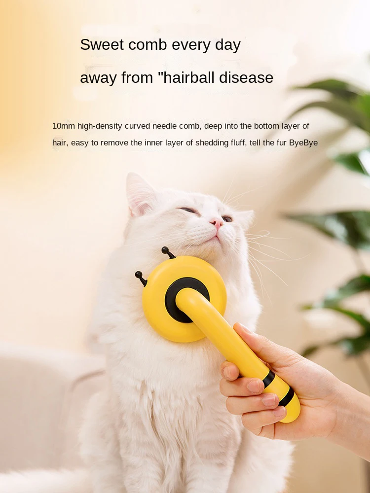 Small Bee Dog Hair Needle Comb Cat Hair Comb Pet Massage Cleaning Comb Dog Hair Removal Easily Away From Hair Troubles Combs