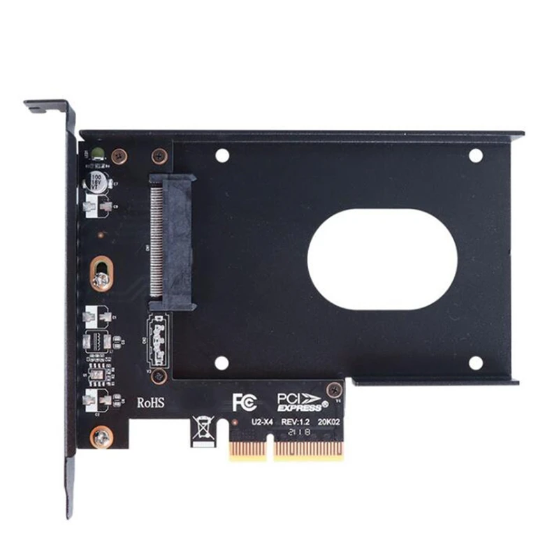 

JEYI U2 PCI-Express 4.0 X4 Riser Card SFF-8639 to SSD Extension Adapter Also Compatible with PCIE X8/X16 Interface Motherboards