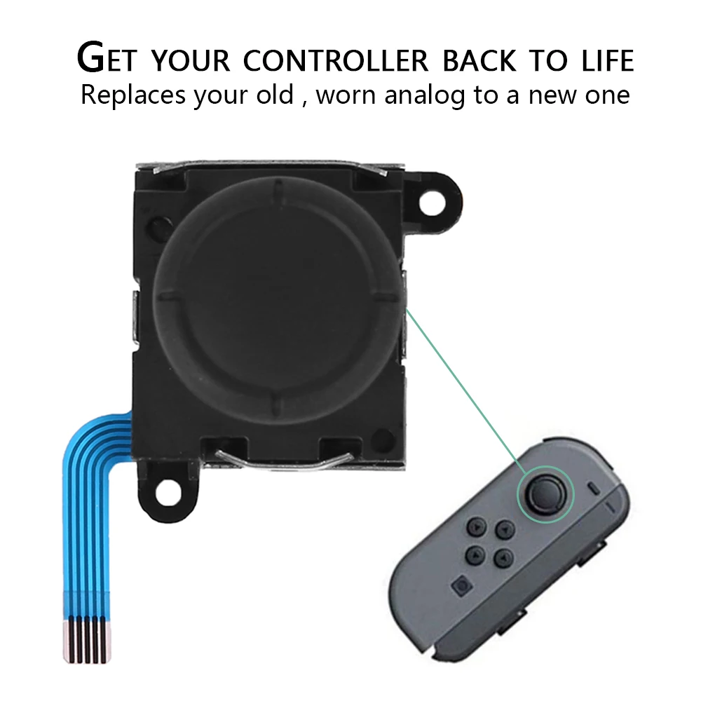 

2Pcs 3D Analog Joystick Thumbstick for NINTENDO Switch Joy-Con Controller