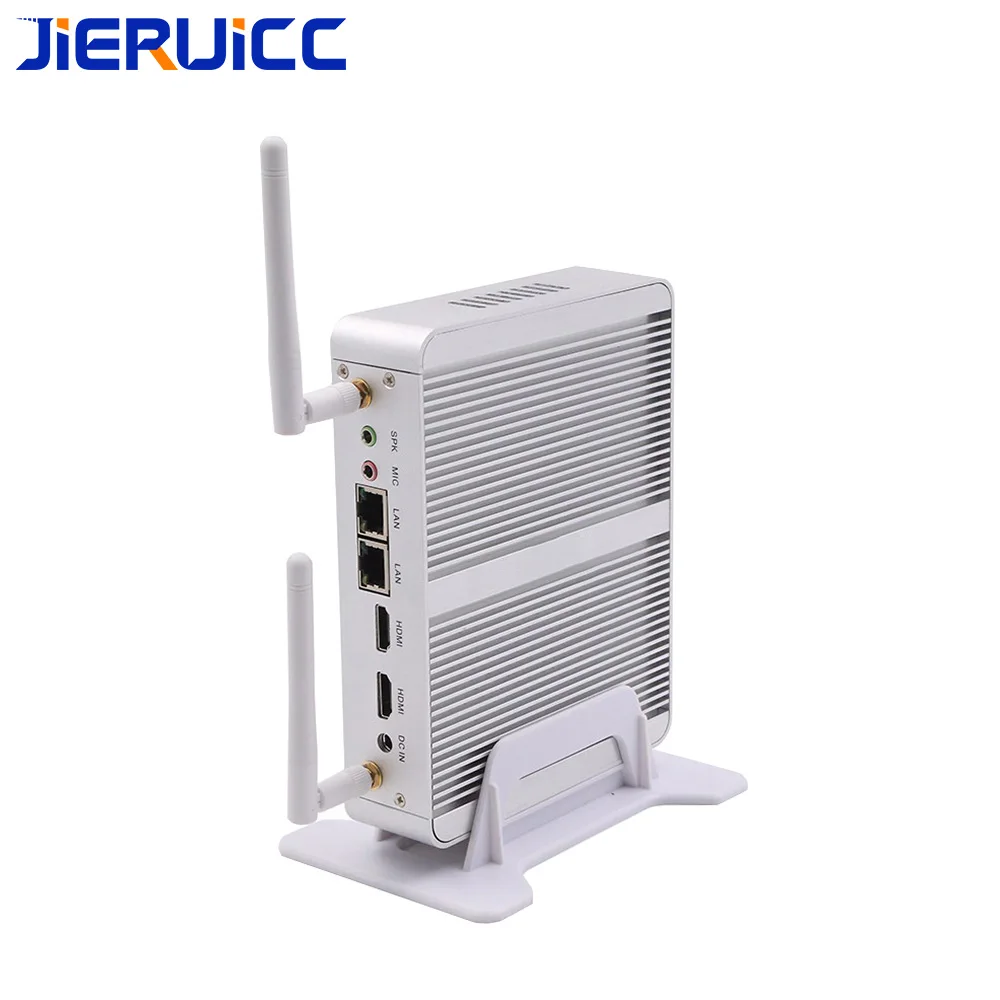 Безвентиляторный Intel N3150 Мини ПК Celeron Quad Core 1 6 ~ 2 08 GHz Win10 компьютер двойной HDI Dual