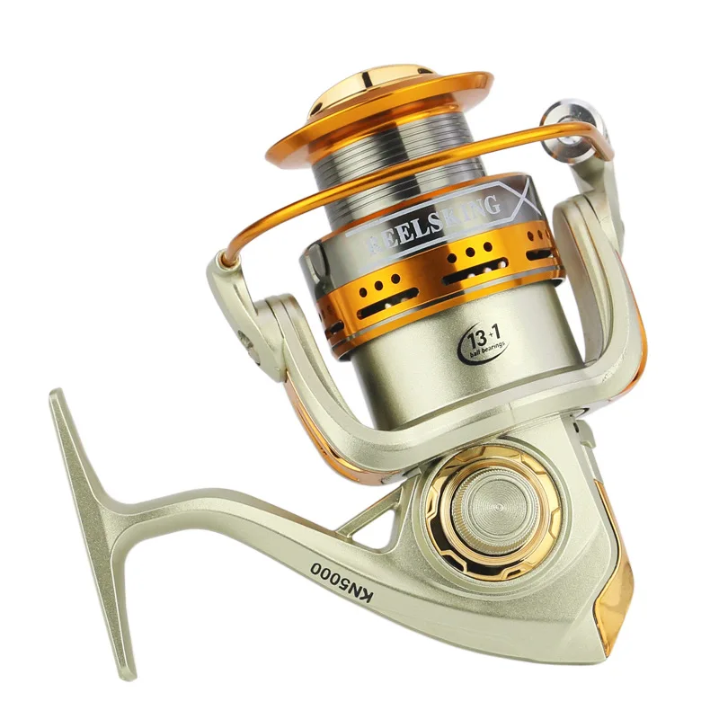 

YINGTOUMAN 1PCS/LOT Fishing Wheel14 BB 6.3:1Spinning Wheel All Metal Rocker Arm Fishing Wheel