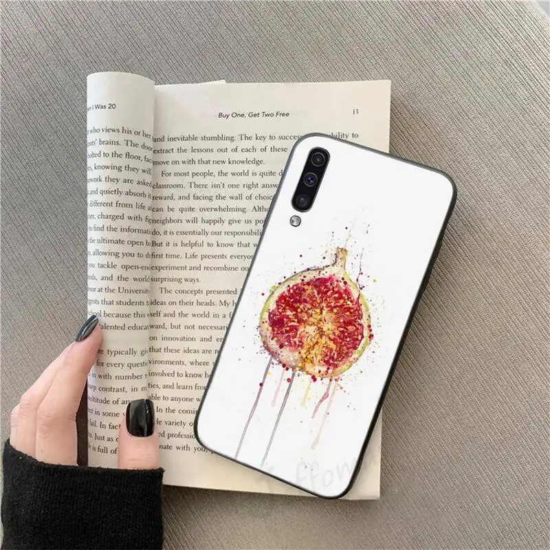 

Watercolor fruit Painted Phone Case For Samsung galaxy S 9 10 20 A 10 21 30 31 40 50 51 71 s note 20 j 4 2018 plus