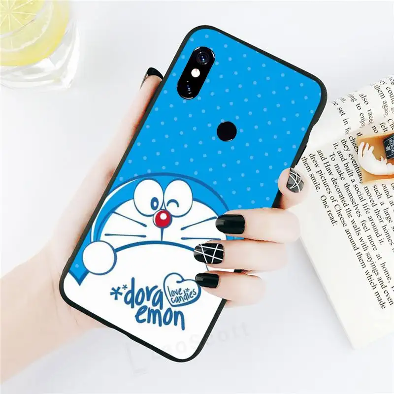 

universal Phone Case For Xiaomi Redmi note 7 8 9 t max3 s 10 pro lite Doraemon Robot cat cute cartoon coque cover funda shell