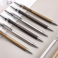 2pcslot metal mechanical pencil 0 5mm0 7mm lead refill student writing stationery automatic pencils office school supplies