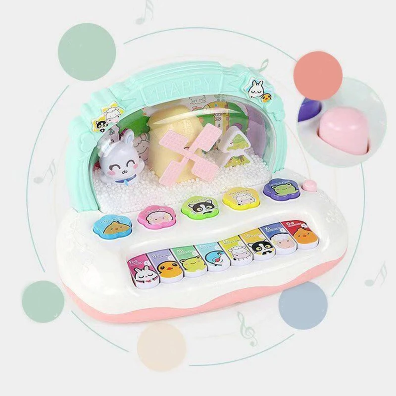 

H055 Musical Instrument Toy for Developing Cognitive Capacities of Babies and Toddlers Snowflake Music Piano