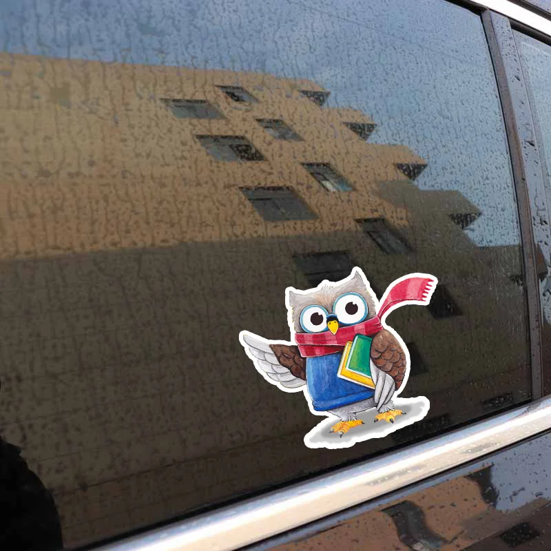 DAWASARU милые наклейки для автомобиля аксессуары книг с изображением совы Декор