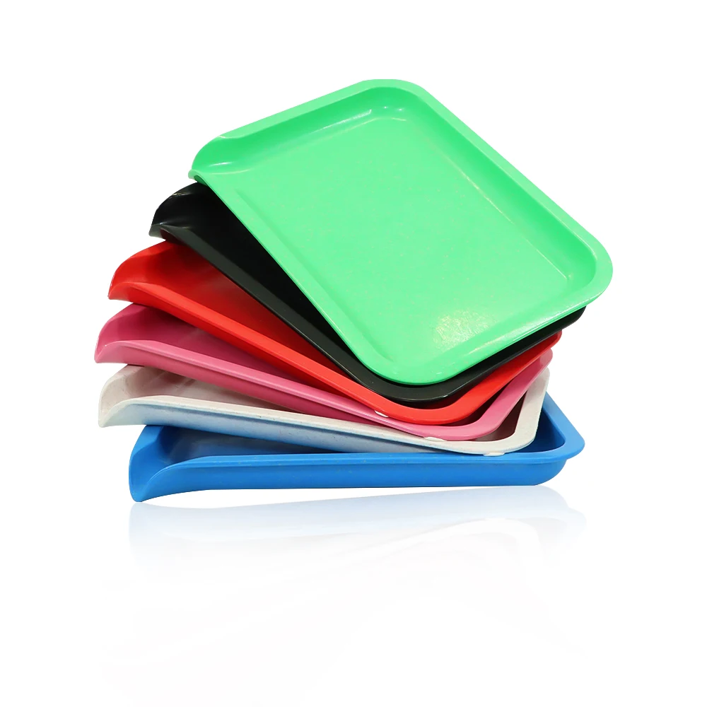 

Plastic Rolling Tray 145MM*196MM Smoking Tobacco Dry Herb Storage Plate Portable Cigarette Holder Rolling Trays