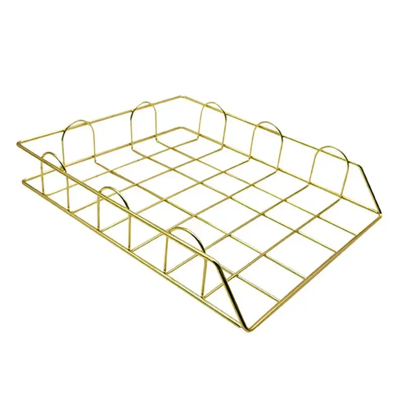 

1 Set File Shelf Desktop Organizer Mesh Storage Rack Bookshelf Hanging Storage for Home Office