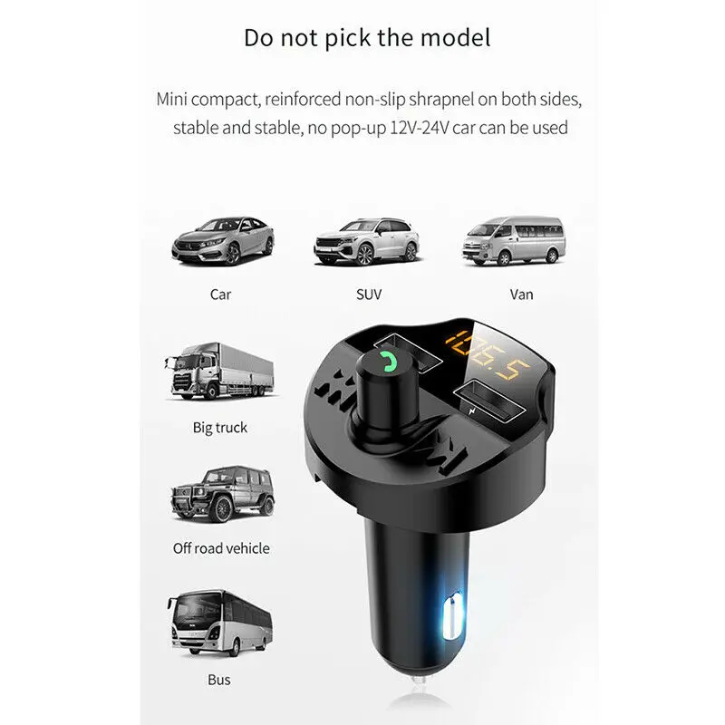 Совершенно новый CDIY автомобильный Bluetooth комплект fm-передатчик беспроводной