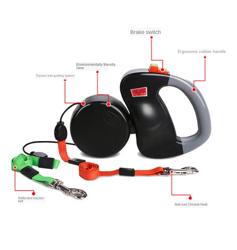 Автоматическая выдвижная Светоотражающая двухсторонняя Тяговая веревка One plus