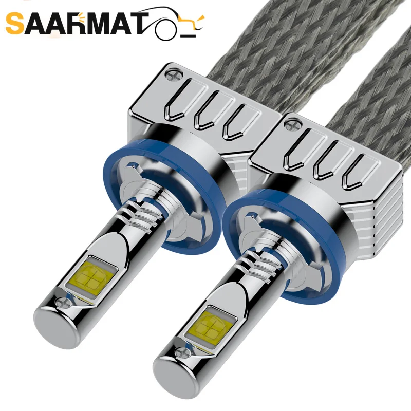SAARMAT Автомобильные фары H7 H4/9003/HB2 светодиодный H8/H11 H9 H16(JP) HB3/9005 HB4/9006 H10 9012/HIR2 10800lm