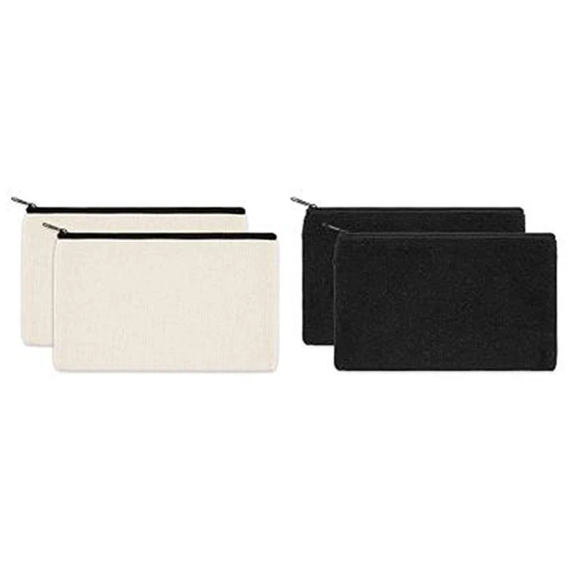 16 пакет холст сумки с застежкой-молнией пустой DIY ремесло для путешествий набор