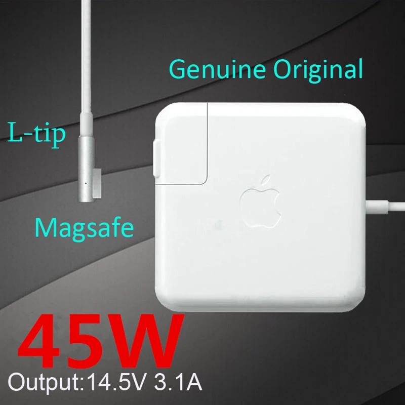 

100% Original With Apple LOGO 45W MagSaf* Notebook Laptops Power Adapter Charger For Macbook Air 11'' 13'' A1374 A1369 A1370