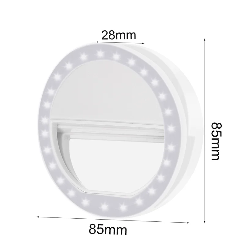Горячая USB зарядка LED селфи кольцо свет для дополнительного освещения Ночная