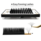 ABONNIE, легко растущие ресницы для наращивания, автоматическое цветение, быстрое увеличение объема, Мега ресницы, расцветка, расклешенные ресницы