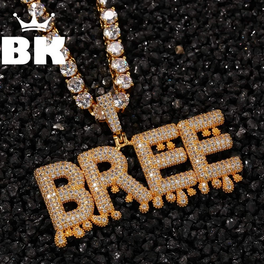 Цепочка с подвеской в виде капли воды стиле хип-хоп | Украшения и аксессуары