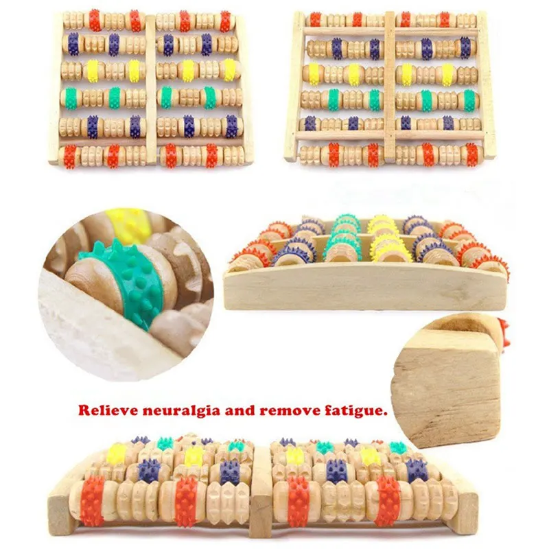 Массажера для ног с подогревом Новое поступление деревянный массажный ролик