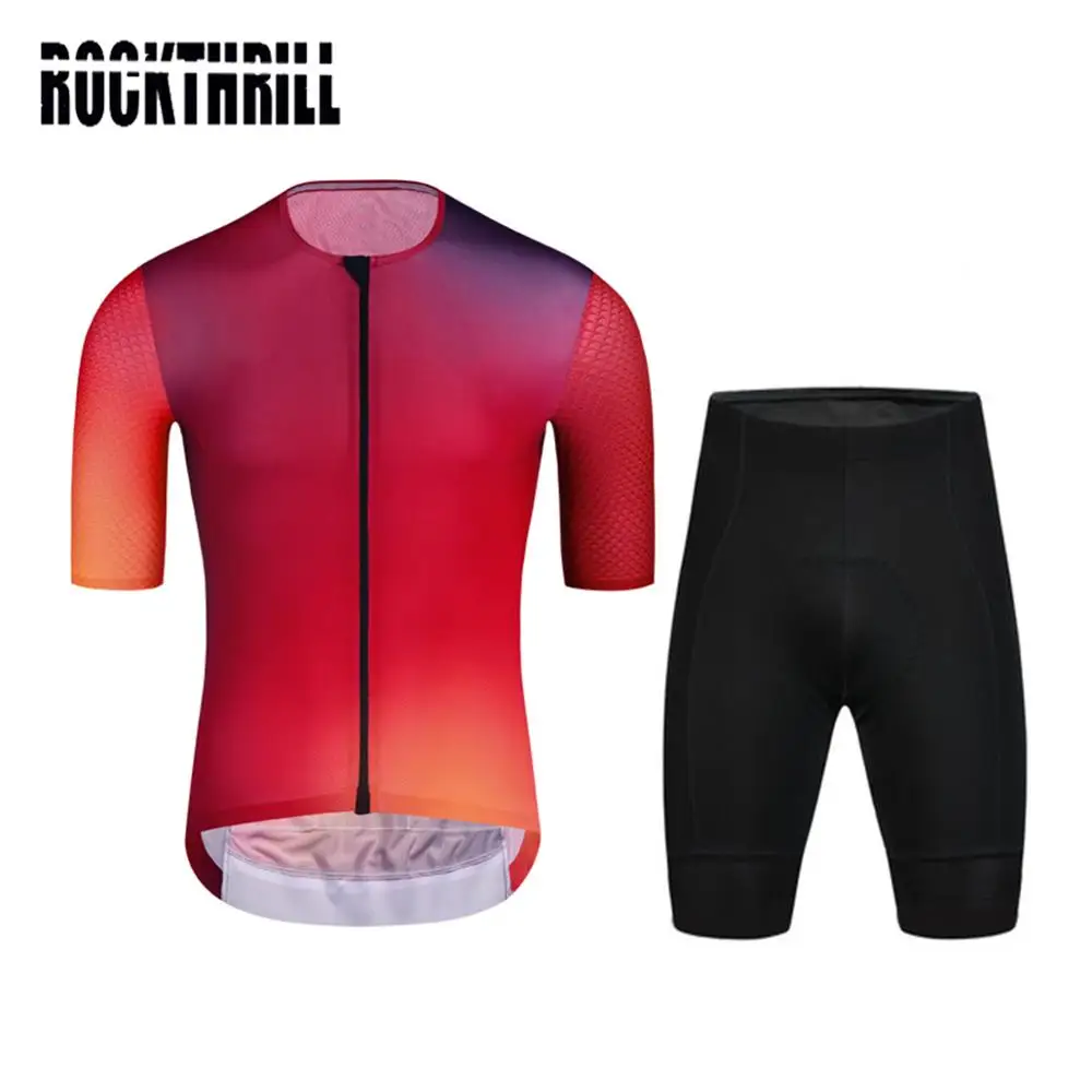 Pro Team мужчины Aero Велоспорт Джерси нагрудник короткий комплект одежда высокой