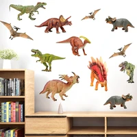 dinosaur decals wall stickers children room decor cartoon animals art mural for kids room nursery bedroom school decoration