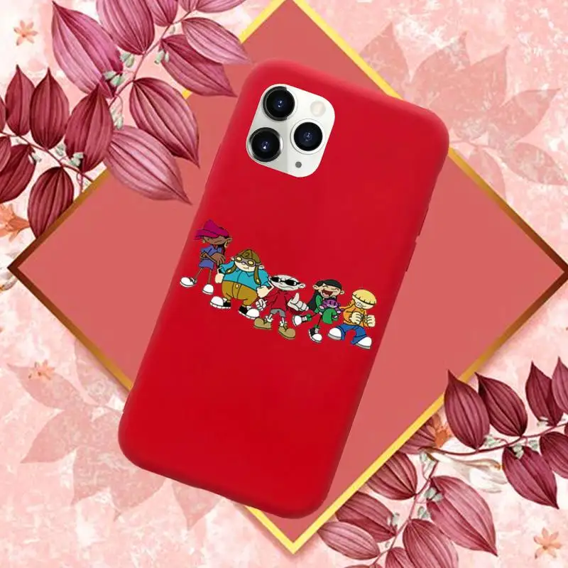 

Kids Next Door Phone Case Red Candy Color for iPhone 11 12 mini pro XS MAX 8 7 6 6S Plus X SE 2020 XR