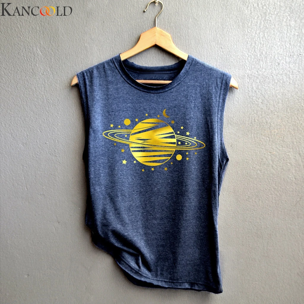 Женская майка с принтом Good Vibes серого цвета размера плюс Повседневная Свободная