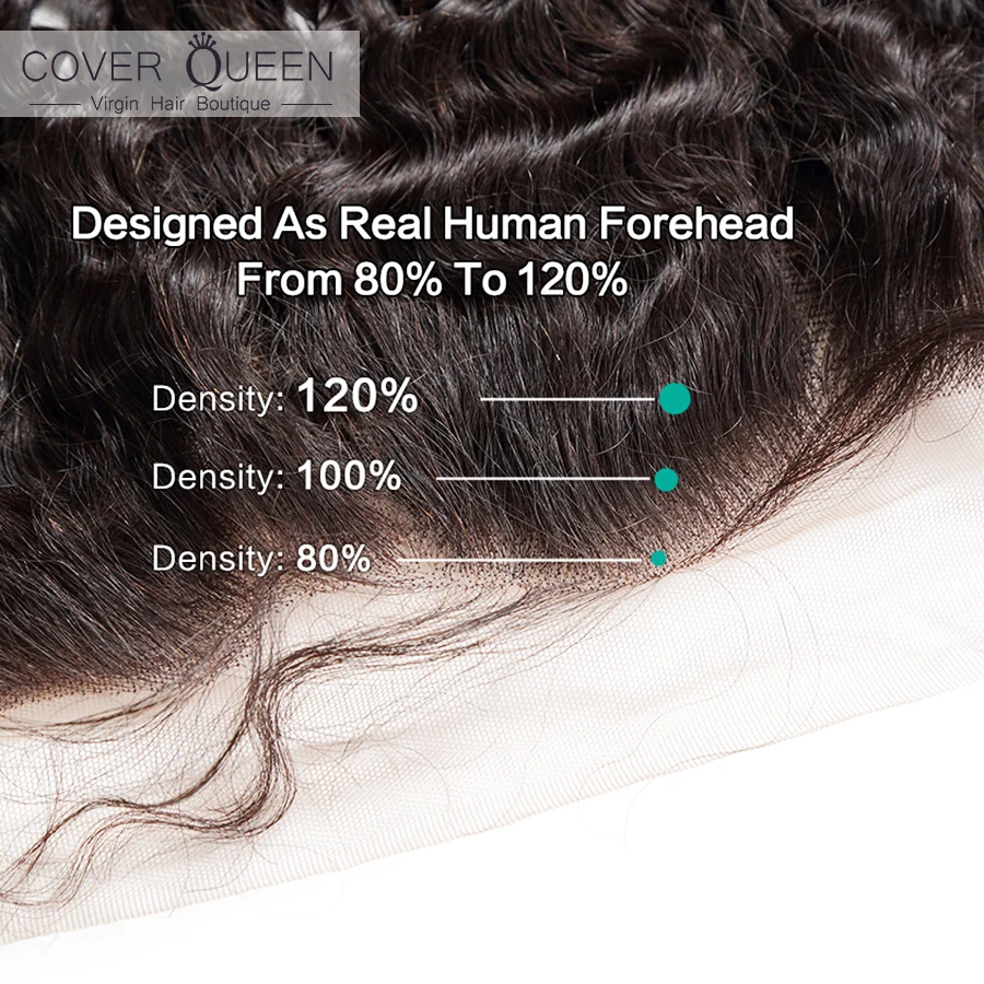 Бразильская фронтальная лента с глубокими волнами 13x4 100% кудрявыми человеческими