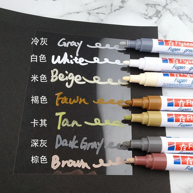 Waterproof Tile Gap Repair Color Pen White Refill Grout Mouldproof Filling Agents Wall Porcelain Bathroom Paint Cleaner | Обустройство